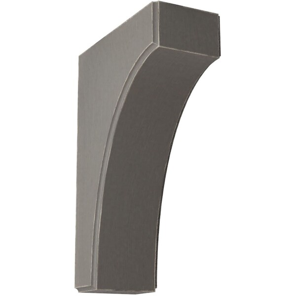 Ekena Millwork 3 1/2"W x 8"D x 12"H Clarksville Wood Vintage Decor Bracket, Reclaimed Grey BKTWD04X08X12CVGY - main